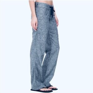 Patagonia Womens Hemp Organic Cotton Grey Wide Leg Casual Pants Size 4